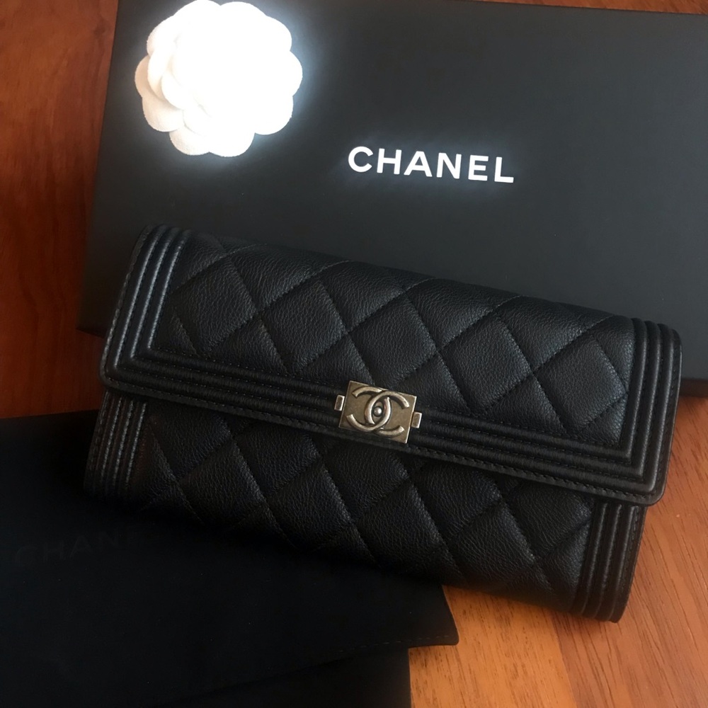 Chanel Gusset Flap Boy Wallet